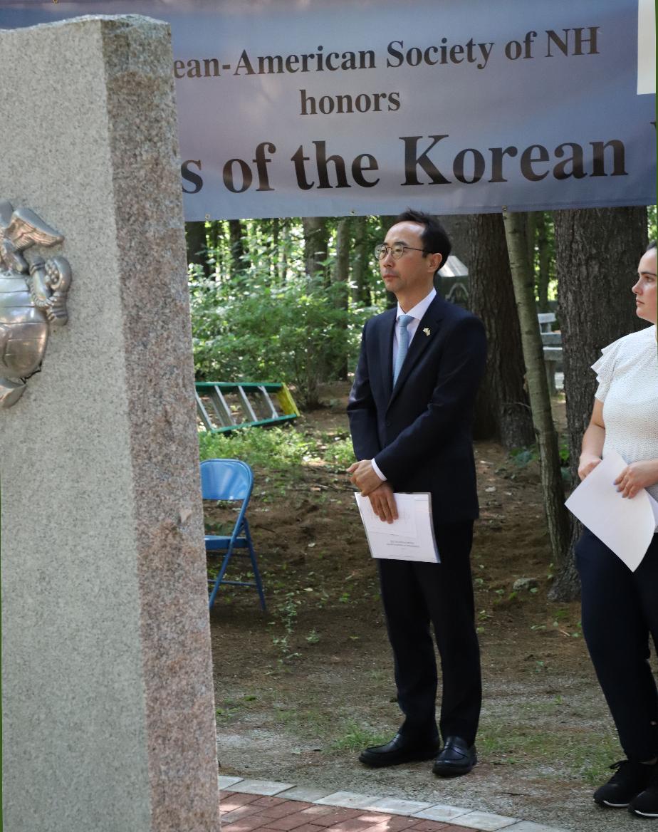  Consulate Kim - Korean War Armistice 70th Anniversary Ceremony at the NH State Veterans Cemetery