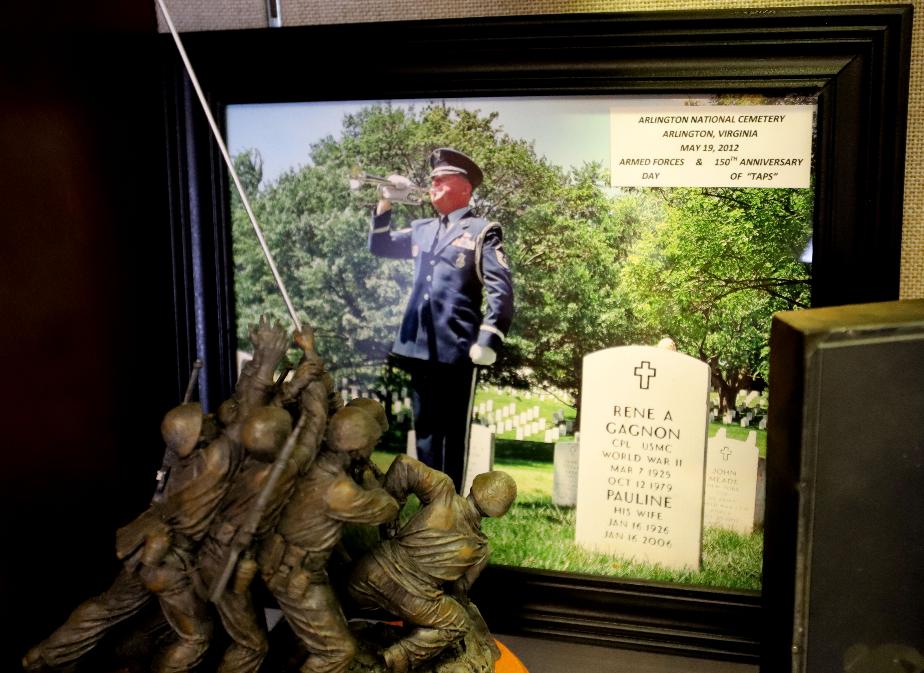 NH State Veterans Cemetery Display Case - Rene Gagnon - Arlington Cemetery