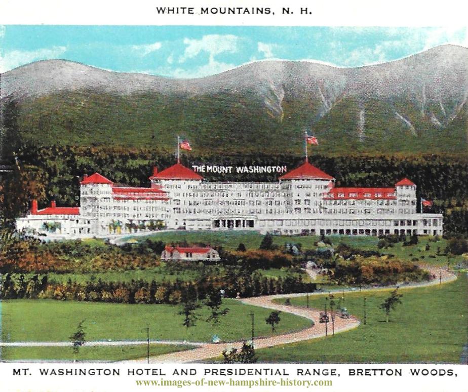 Crawford Notch Postcards - 1930s Mt Washington Hotel