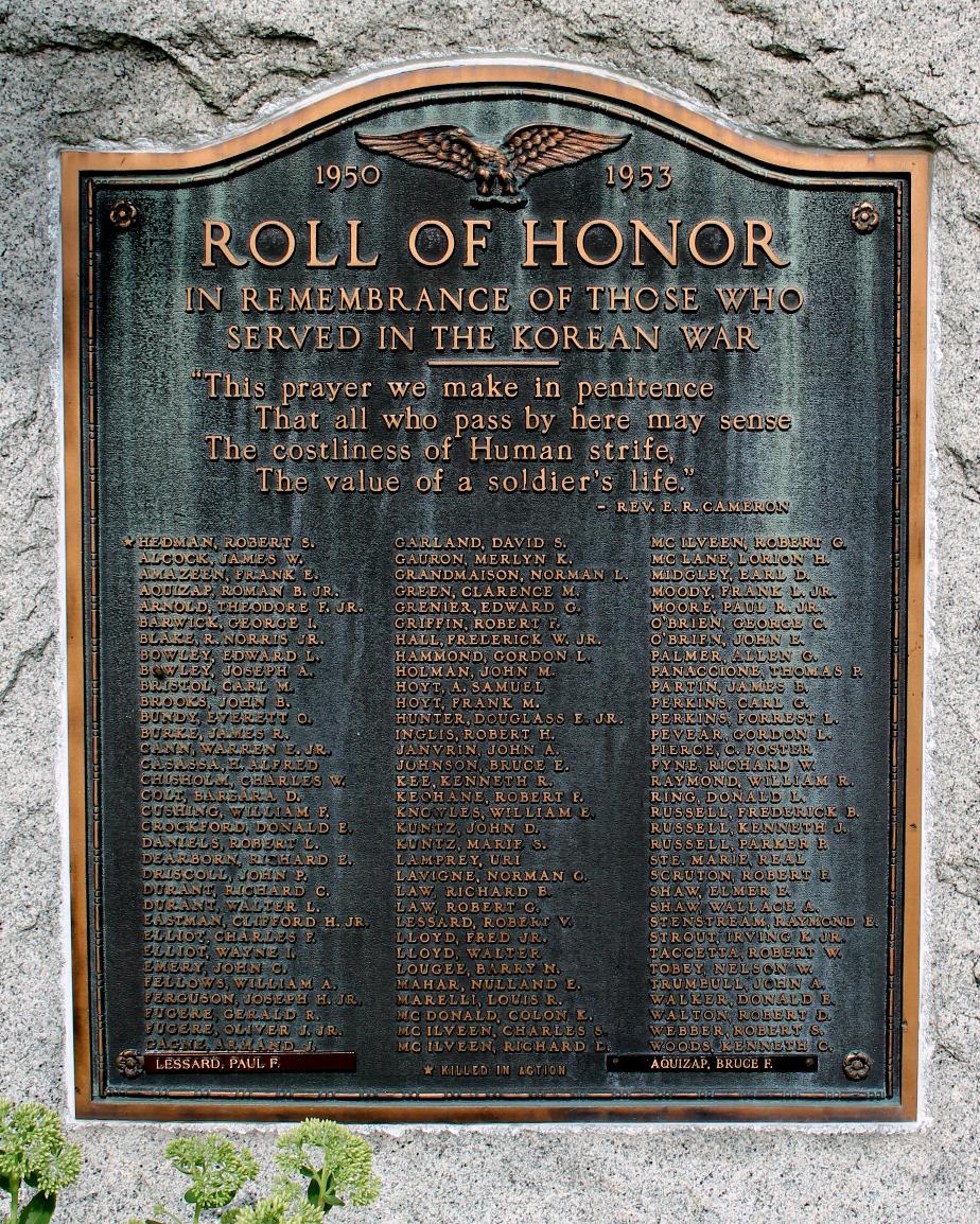 Hampton New Hampshire Korean War Veterans Memorial