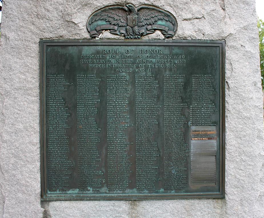 Hampton New Hampshire World War II Veterans Memorial