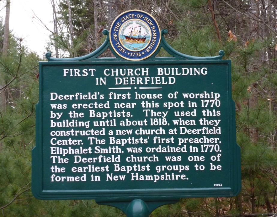 Deerfield New Hampshire First Church
