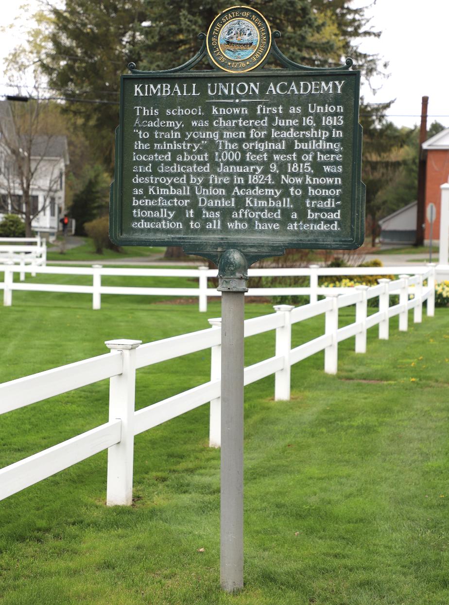Kimball Union Academy NH Historical Marker #77  Plainfield NH