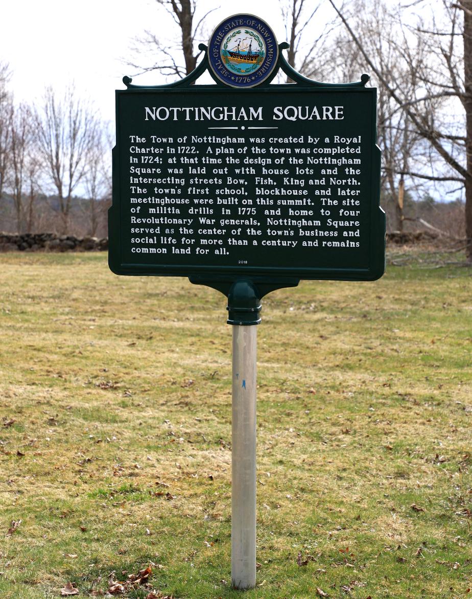 Nottingham Square Historical Marker #259 Nottingham New Hampshire