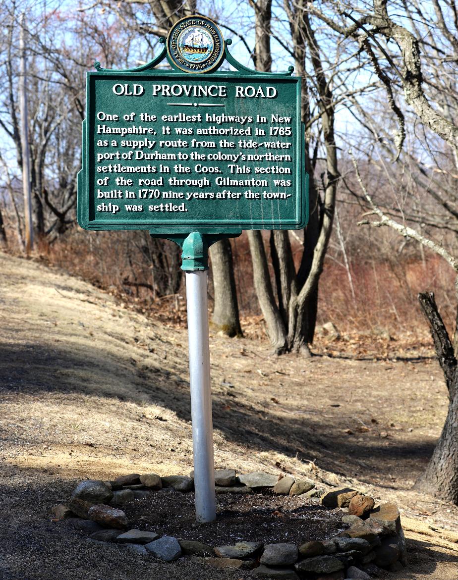 Old Province Road Historical Marker #17 - Barnstead New Hampshire