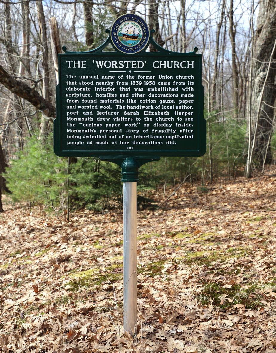The Worsted Church Historical Marker #283 - Canterbury NH