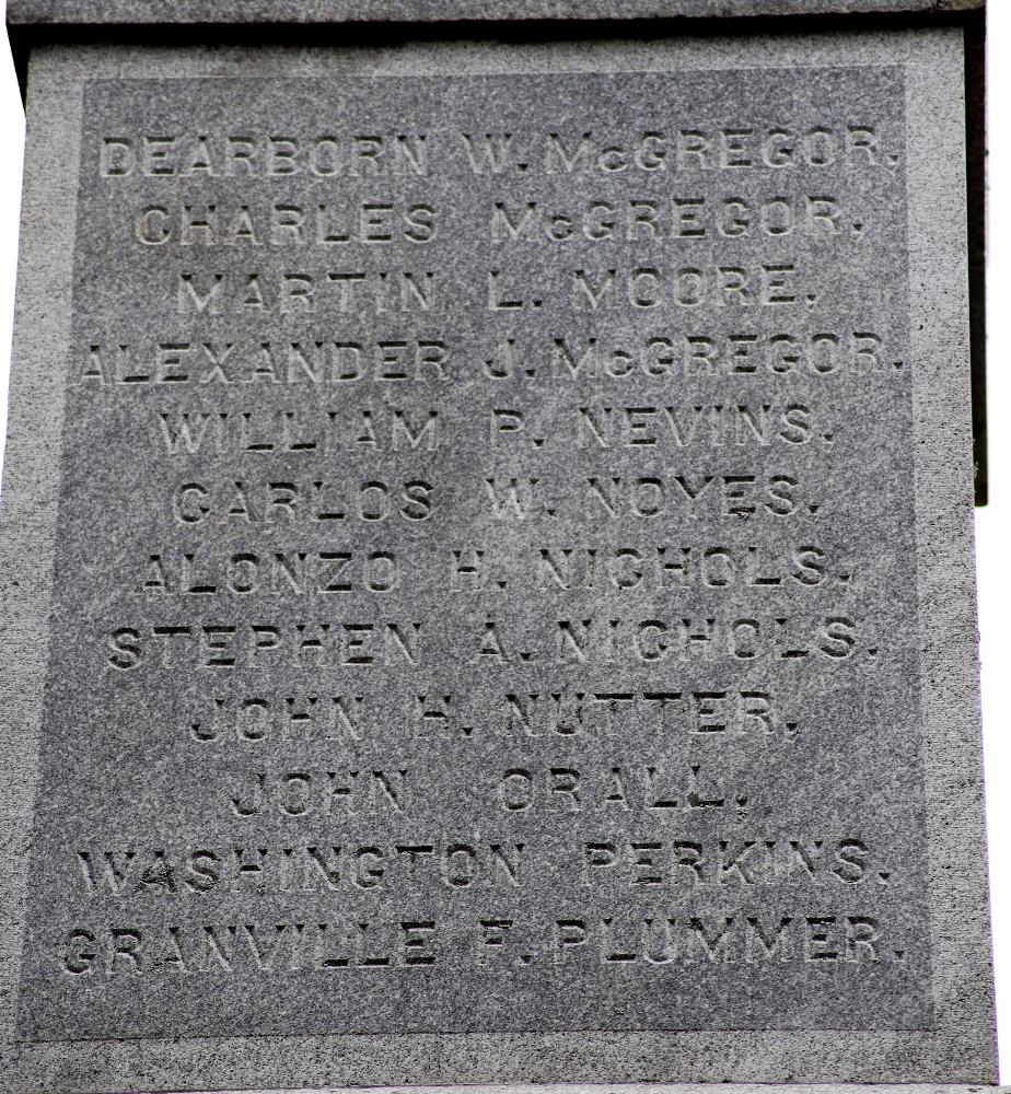 Londonderry New Hampshire Civil War Veterans Memorial