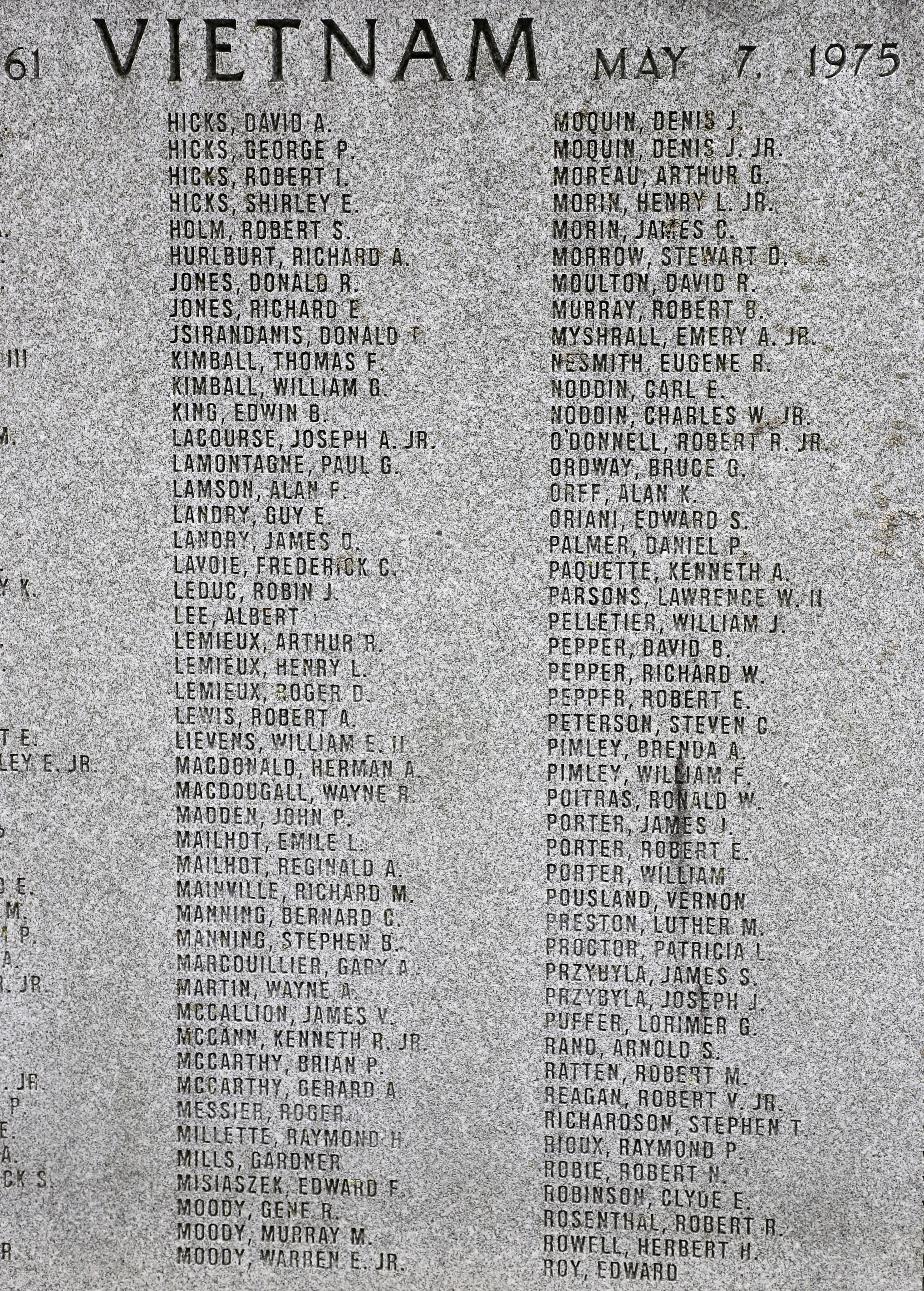 Londonderry New Hampshire Vietnam War Veterans Memorial