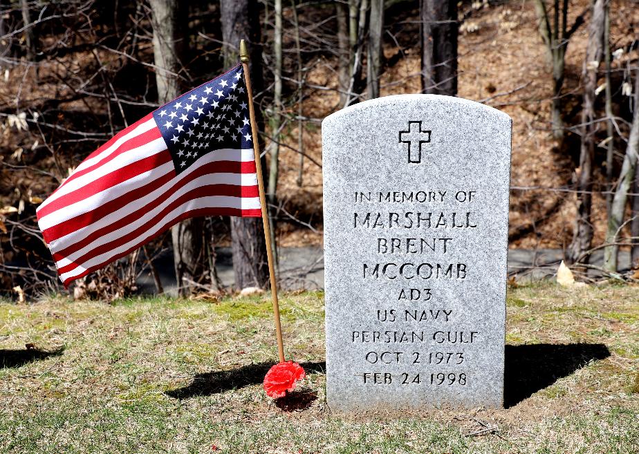 NH State Veterans Cemetery - Section 3 Memorial Marker - Marshall Brent McComb