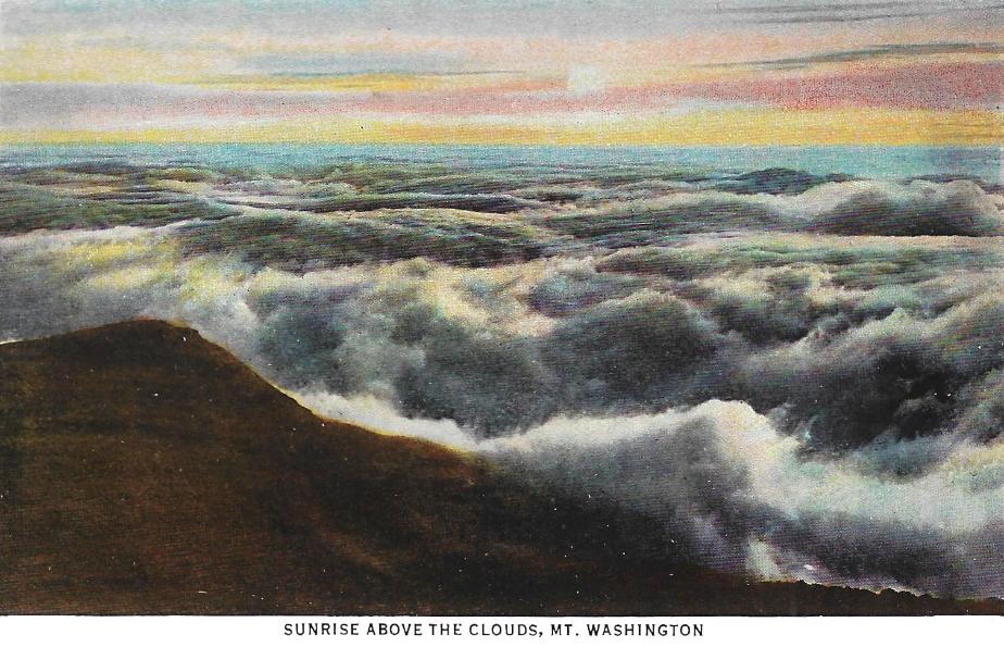 Mt Washington Postcard Set - 1931 - Mt Washington Summit Sunrise