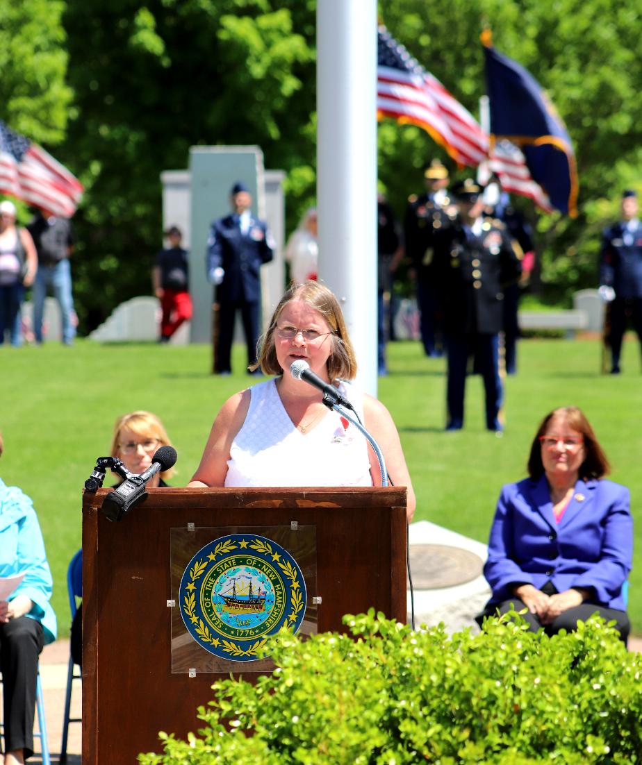 NH State Veterans Cemetery Memorial Day 2022 Peggy LaBreque