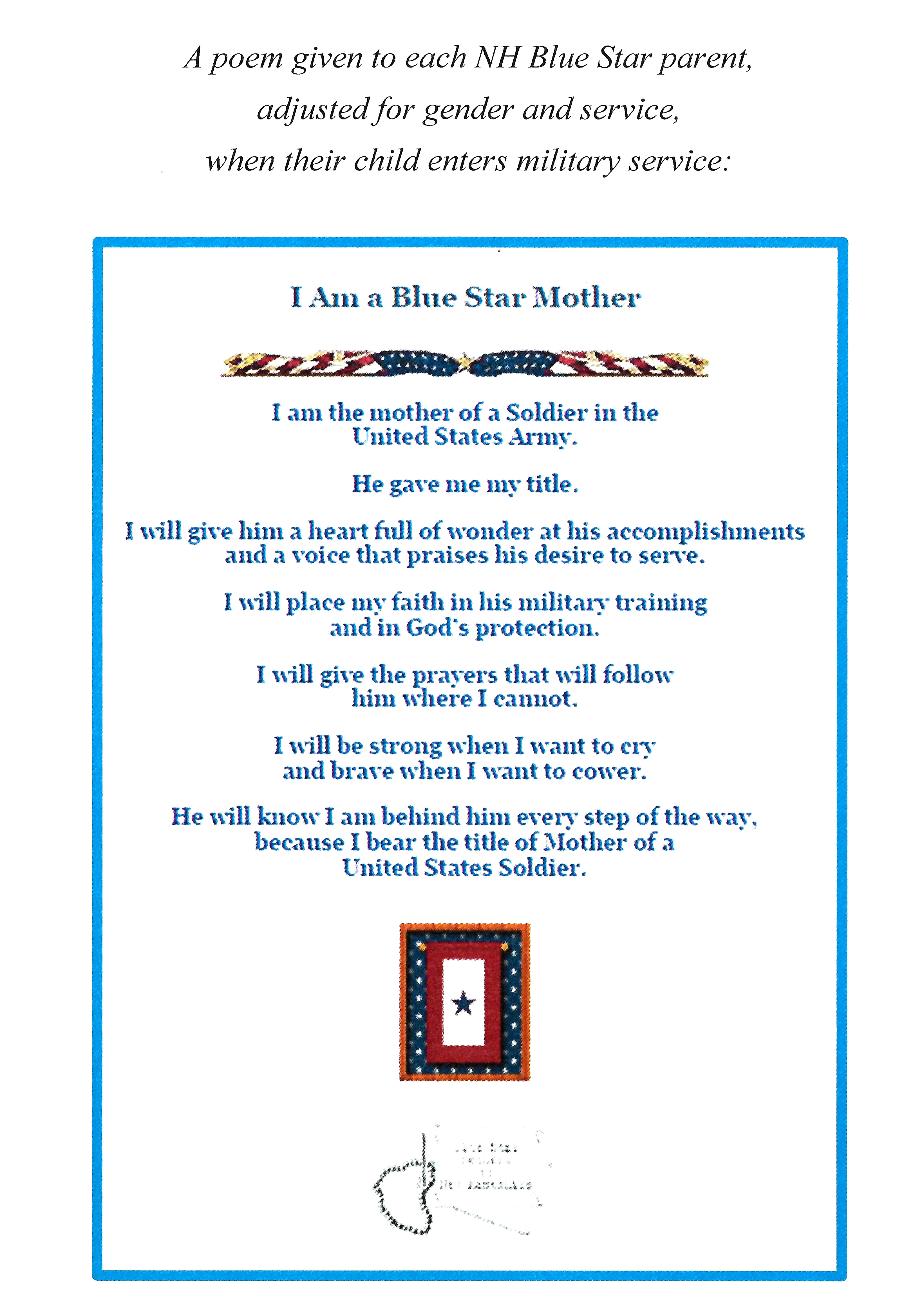 Blue Star Memorial Dedication - NH State Veterans Cemetery