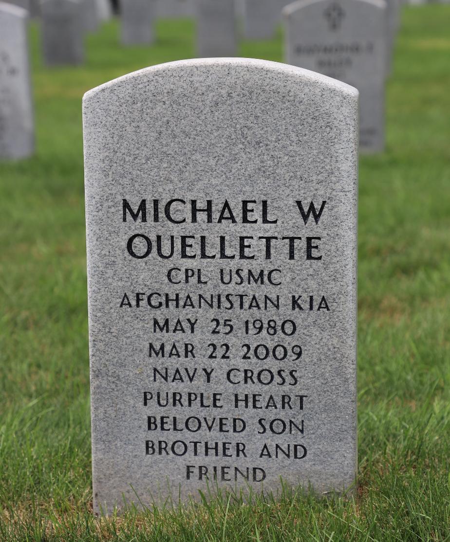 Michael W Ouellette Memorial Marker NH State Veterans Cemetery