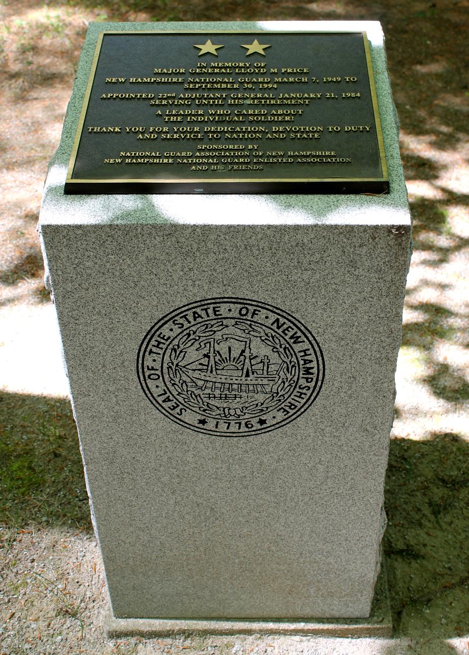 NH State Veterans Cemetery Major General LLoyd M Price Memorial