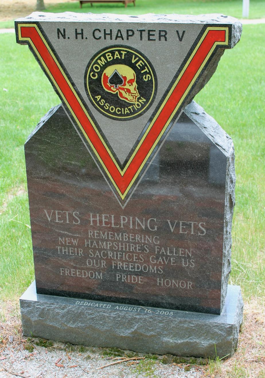 NH State Veterans Cemetery MH Combat Vets Association Memorial