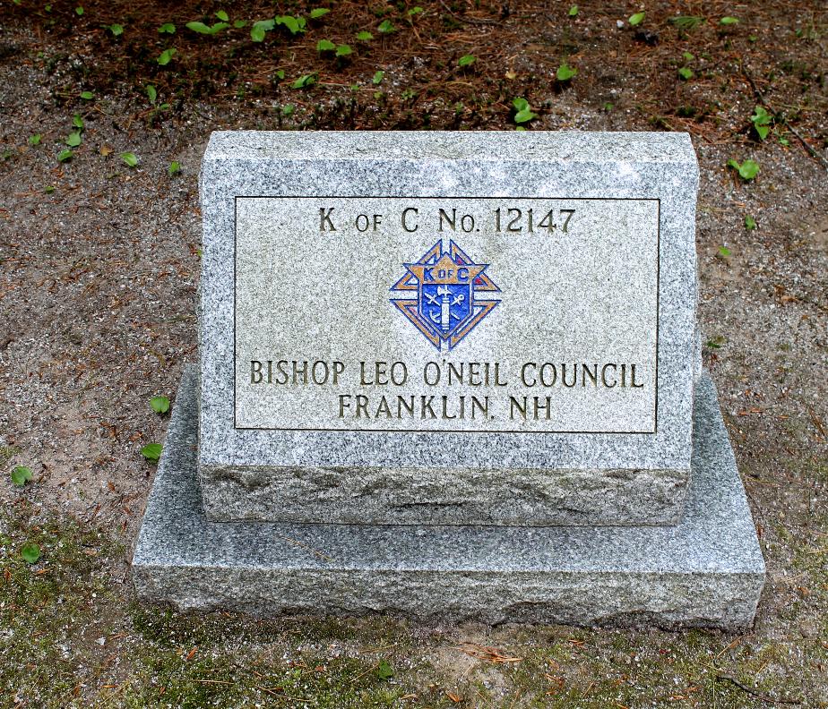 NH State Veterans Cemetery - Knights of Columbus Bishop Leo o'neil Council 12147 Franklin NH