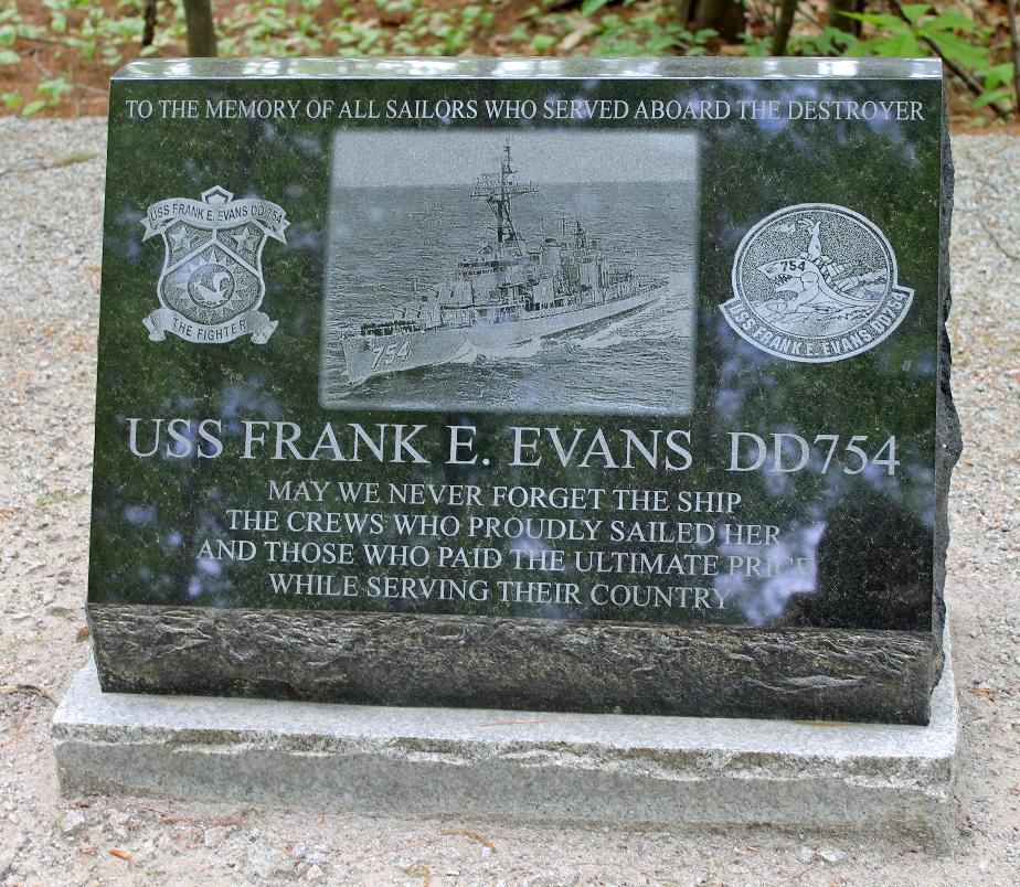 New Hampshire State Veterans Cemetery - USS Frank E Evans DD754 Memorial