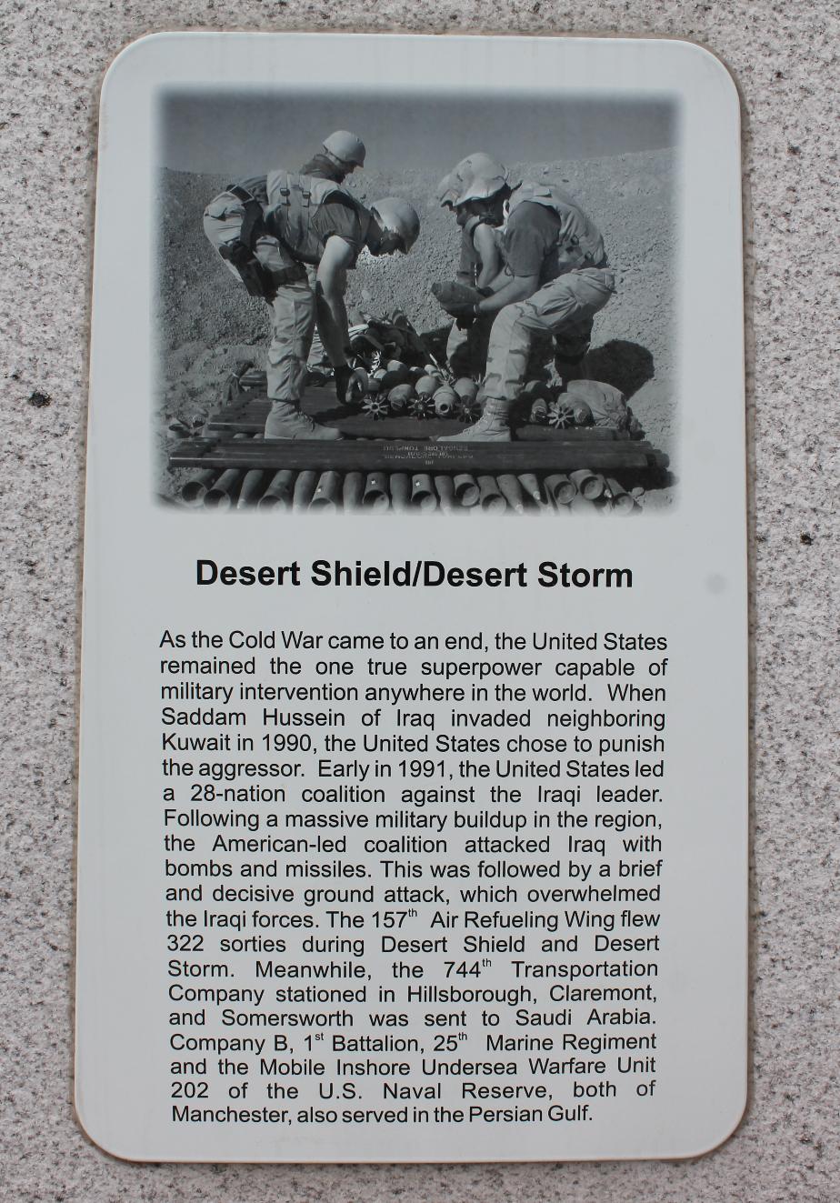 NH State Veterans Cemetery - Operation Desert Shield - Desert Storm