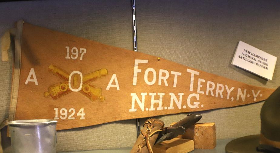 NH State Veterans Cemetery - Fort Terry National Guard Banner