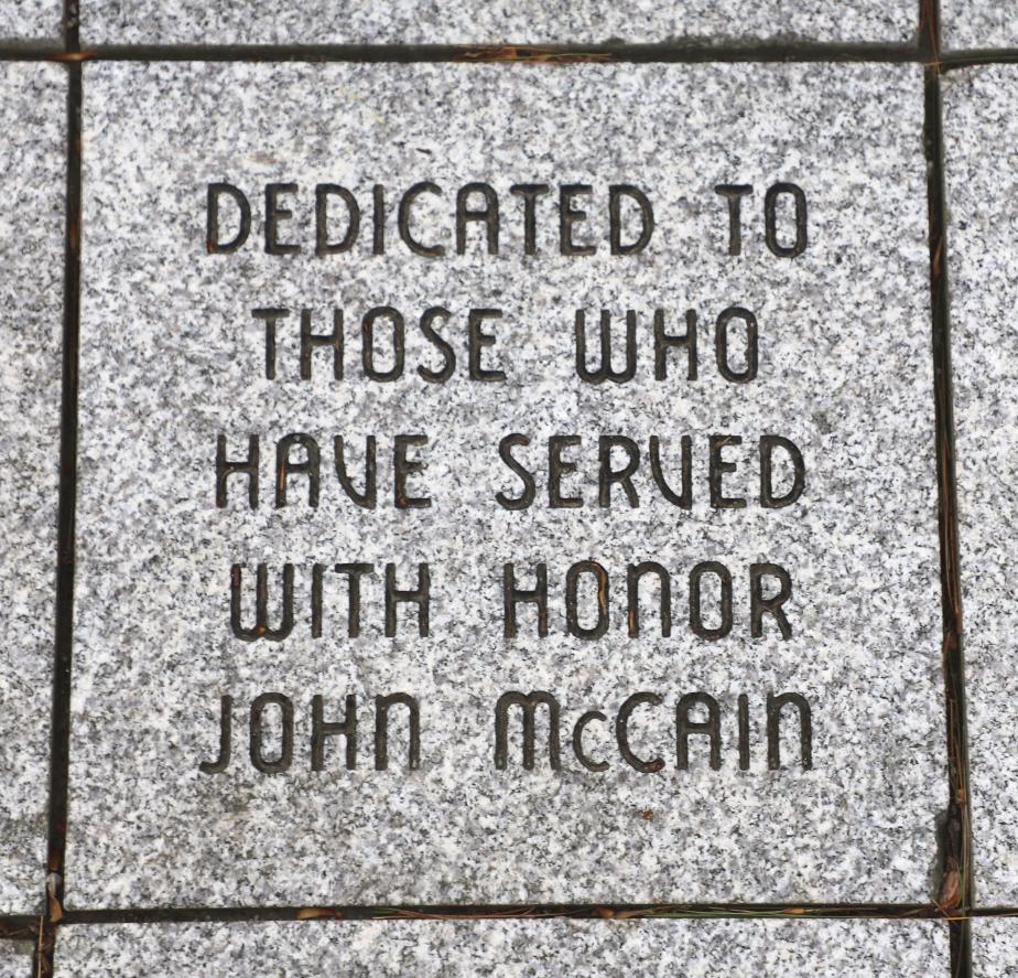 NH State Veterans Cemetery - US NAVY Memorial - John McCain Paver
