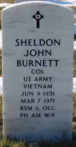 Colonel Sheldon John Burnett Pelham NH Vietnam War Casualty