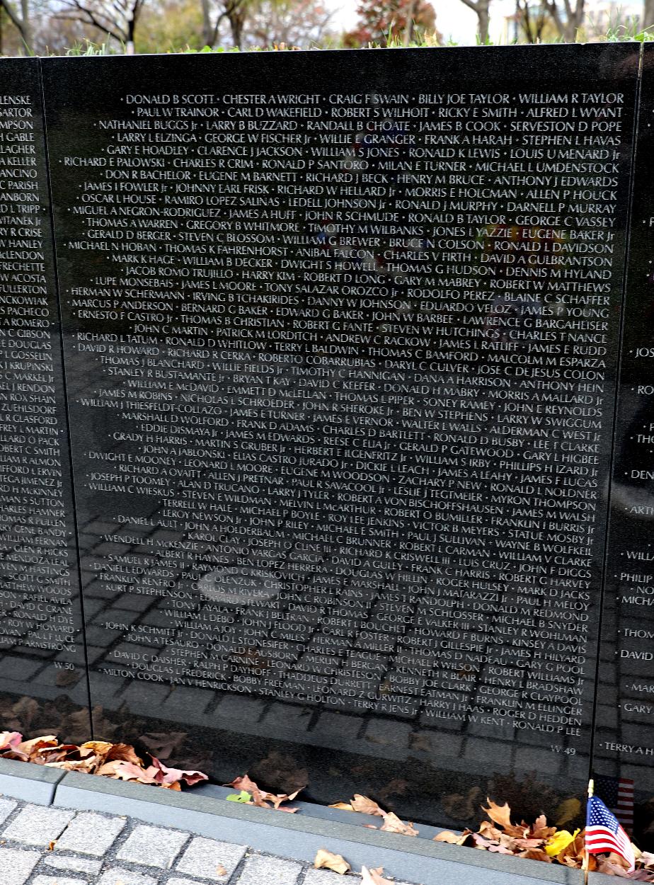Vietnam War Memorial Wall Panel W-49 William Arthur Joy Line 48 Manchester NH Vietnam Casualty