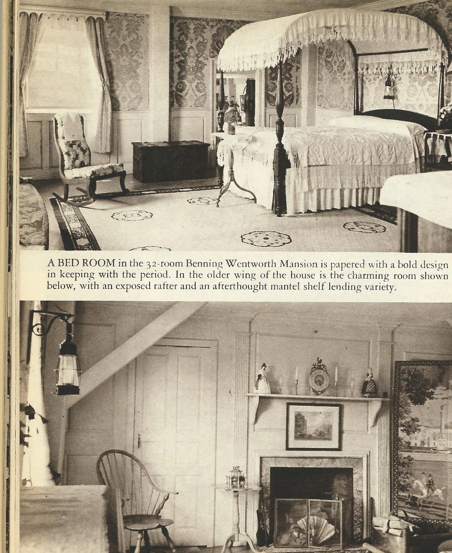 Benning Wentworth Bedroom, Little Harbor, Portsmouth NH (1940)