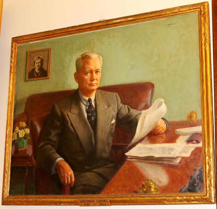 Sherman Adams, New Hampshire State House Portrait