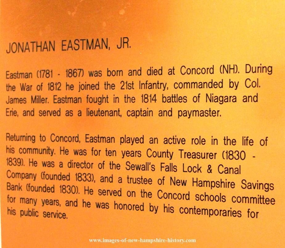Lieutenant Jonathan Eastman NH State House Portrait