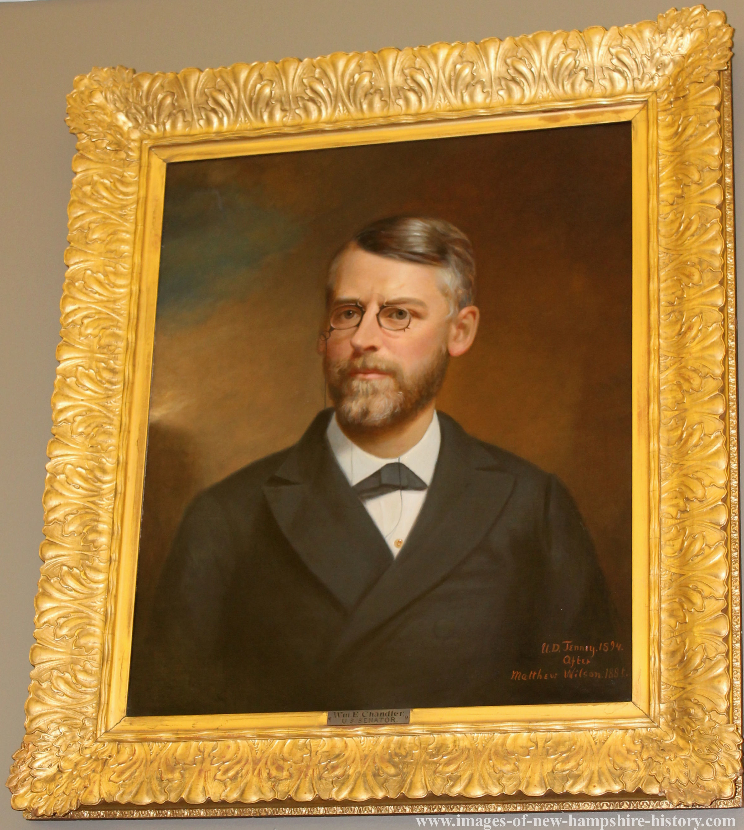 William E Chandler - NH State Library Portrait