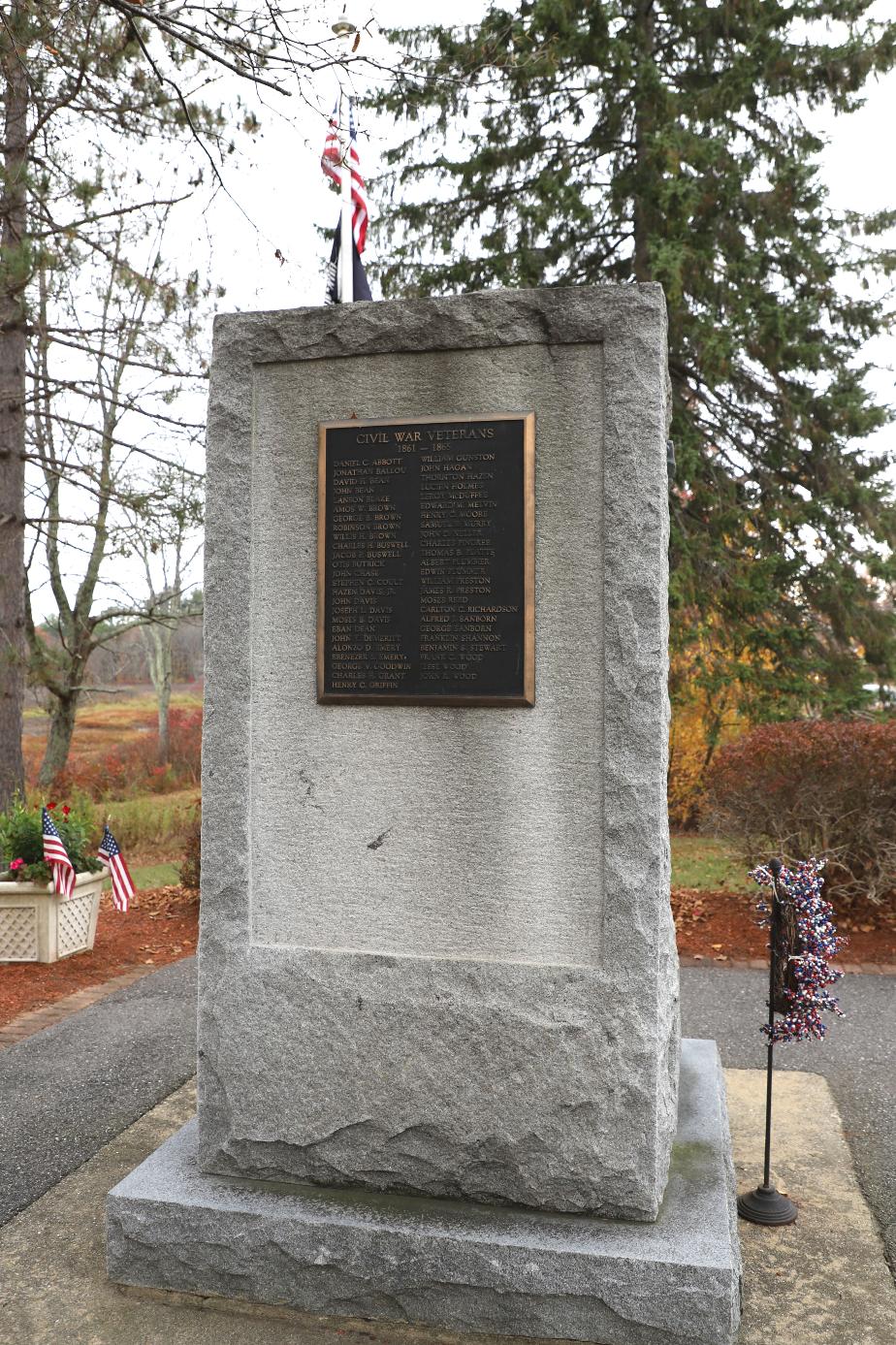 Auburn New Hampshire Civil War Veterans Memorial Veterans Memorial