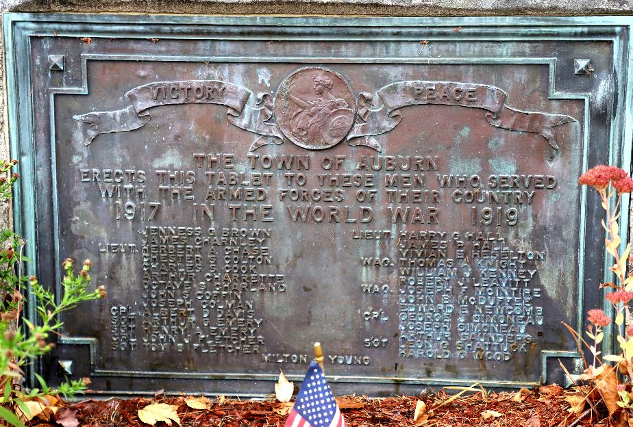 Auburn New Hampshire World War I Veterans Memorial