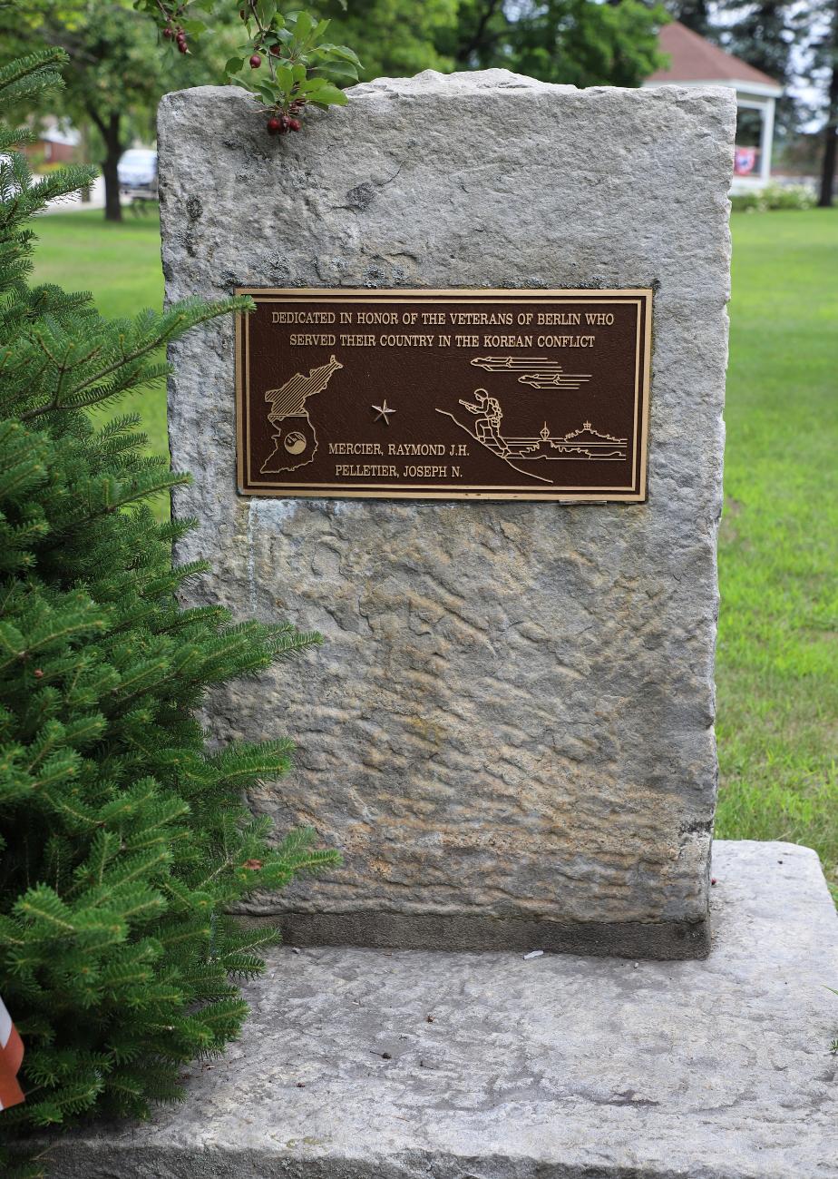 Berlin New Hampshire Korean War Veterans Memorial