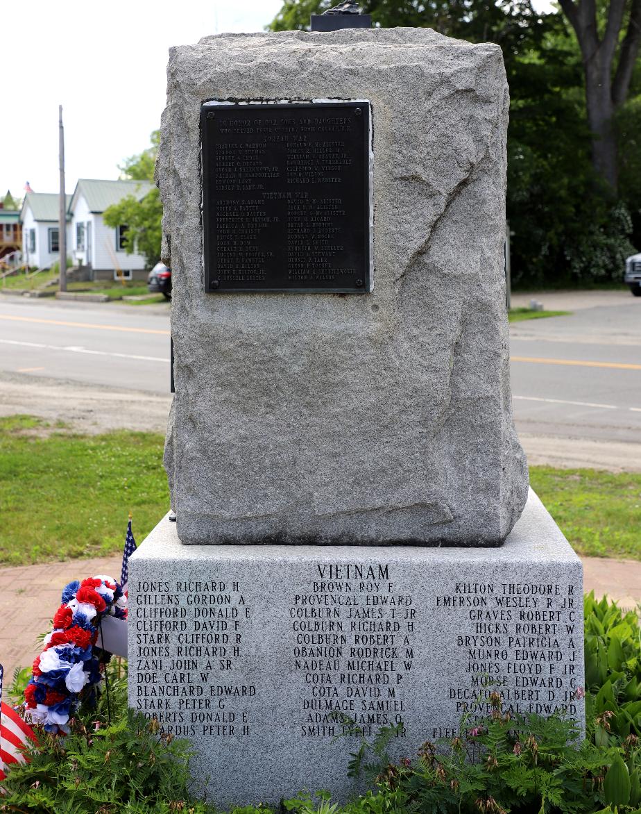 Canaan NH Korean War & Vietnam War Honor Roll