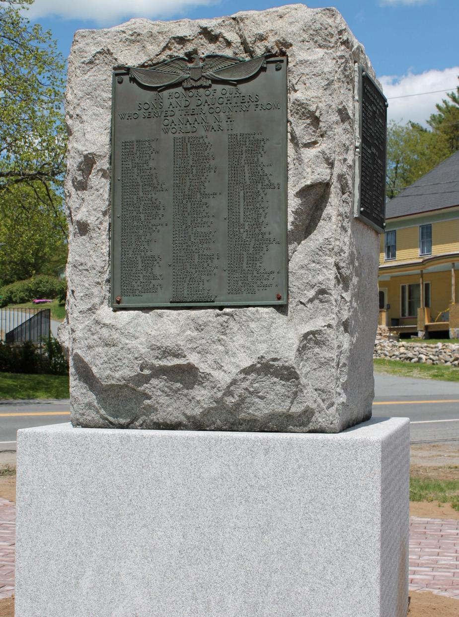 Canaan NH World War II Honor Roll