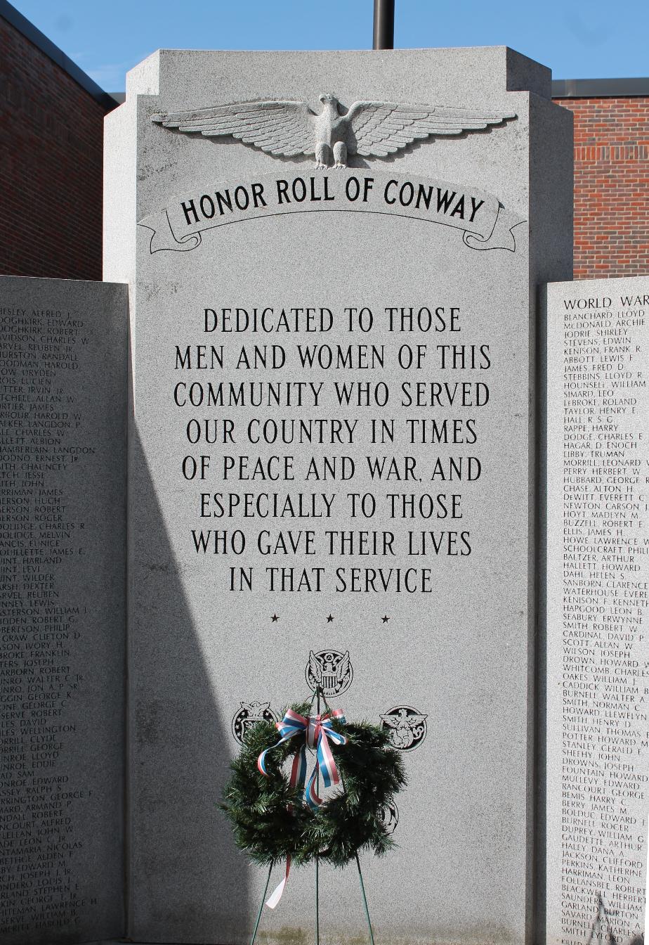 Conway New Hampshire World War II Veterans Memorial