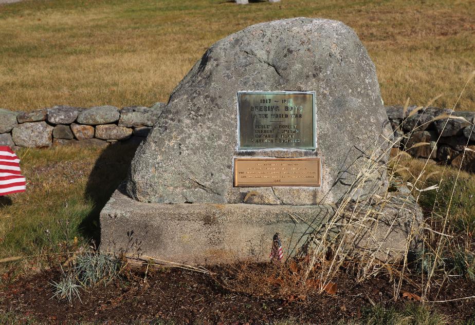 Deering New Hampshire WWI Veterans Memorial