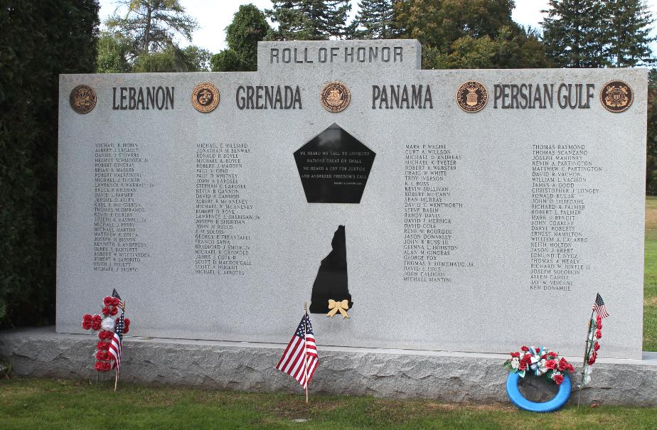 Derry New Hampshire Grenada Panama Persian Gulf Memorial