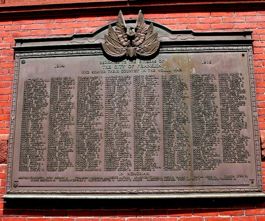 Franklin NH World War I Memorial