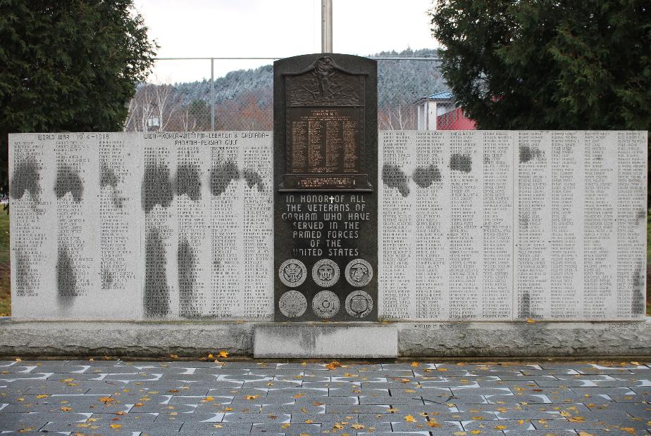 Gorham New Hampshire Veterans Memorial