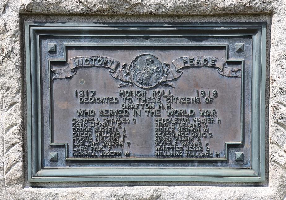 Grafton New Hampshire World War I Memorial
