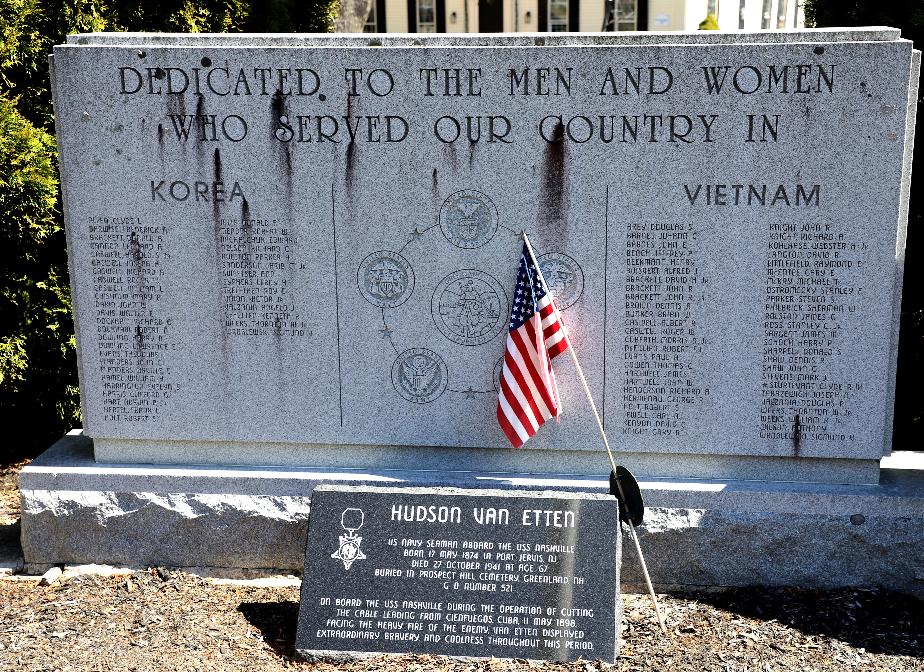 Greenland New Hampshire Memorial Park Korean & Vietnam War Memorial