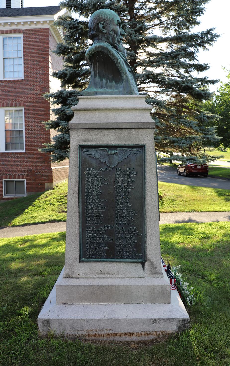 Henniker New Hampshire Colonel Leander Cogswell Veterans Memorial - War of 1812