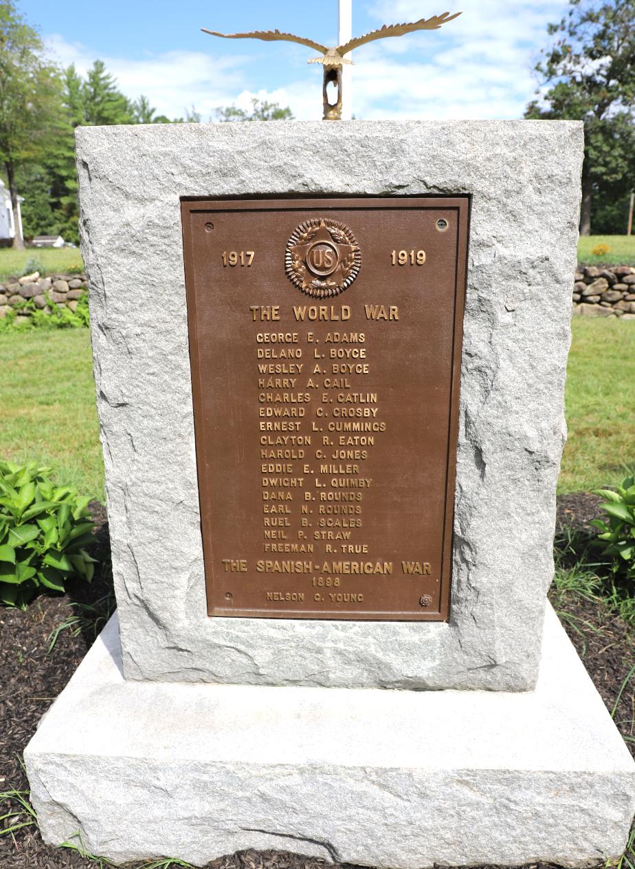 Hill New Hampshire World War I Veterans Memorial