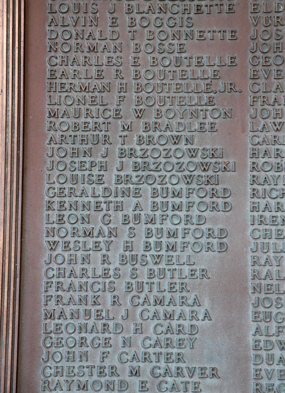 Hillsborough NH World War II Veterans Honor Roll