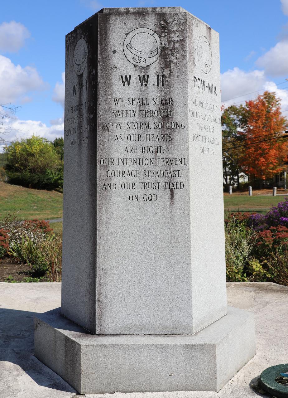 Keene New Hampshire Veterans Memorial Park WWII