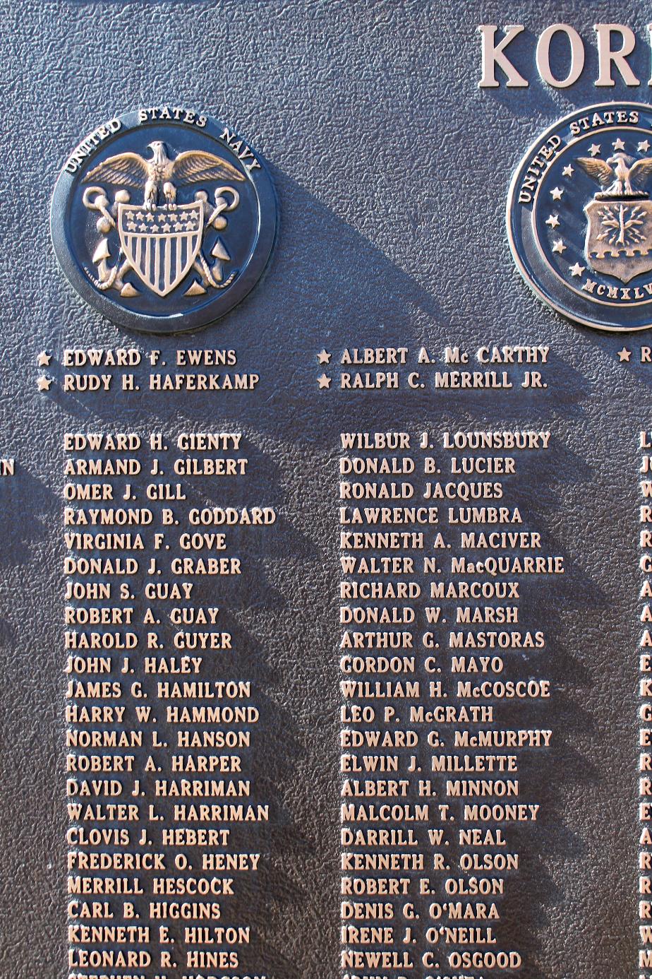 Korean War Memorial - Laconia New Hampshire