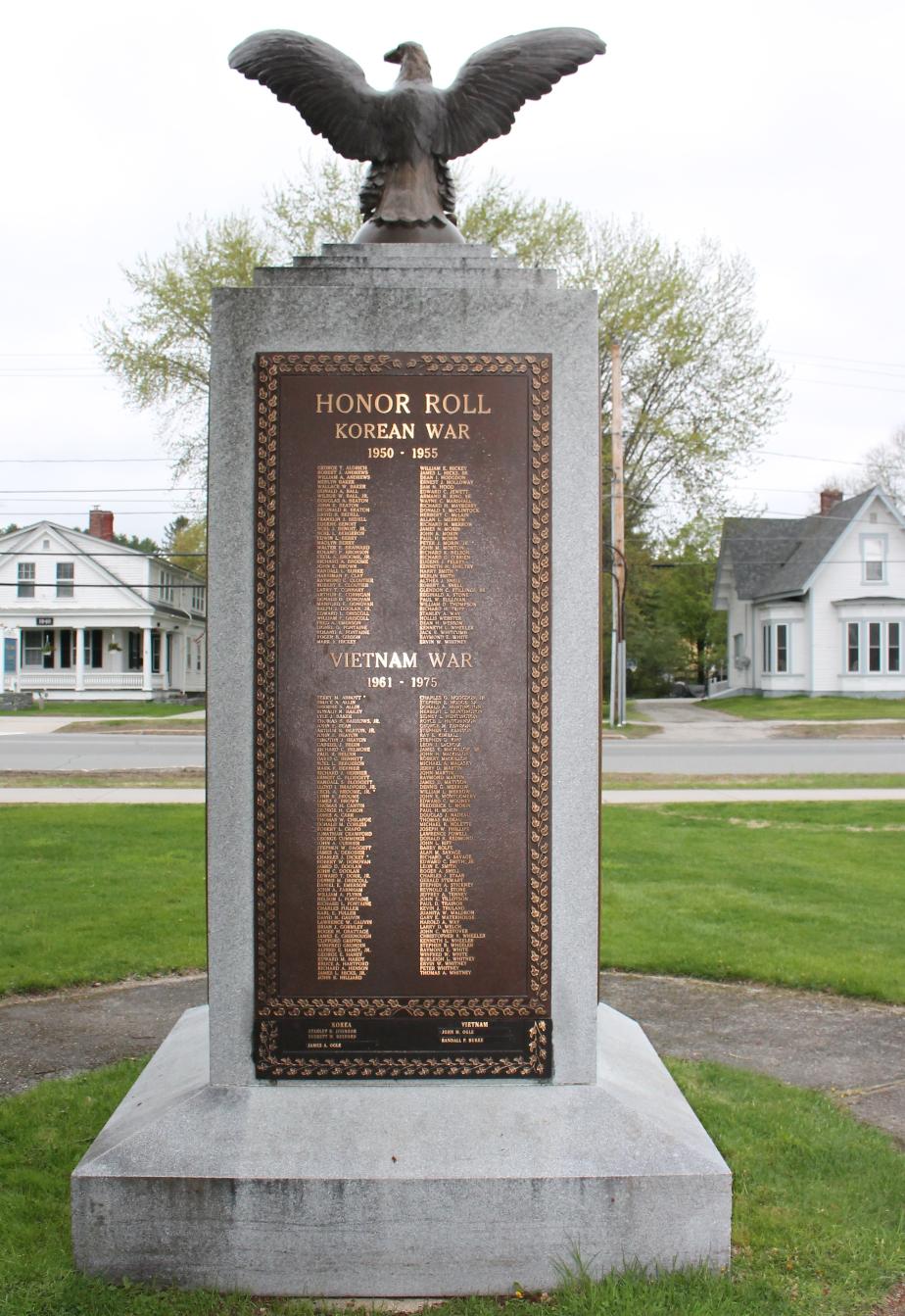 Lancaster New Hampshire Veterans Memorial - Korea & Vietnam