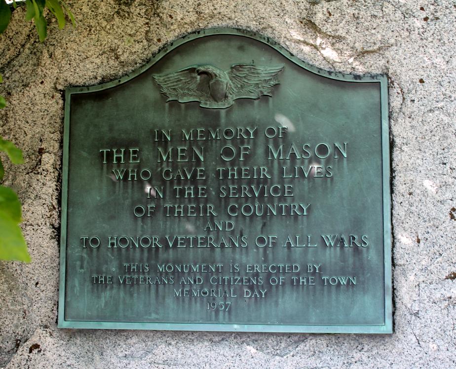Mason New Hampshire Veterans Monument