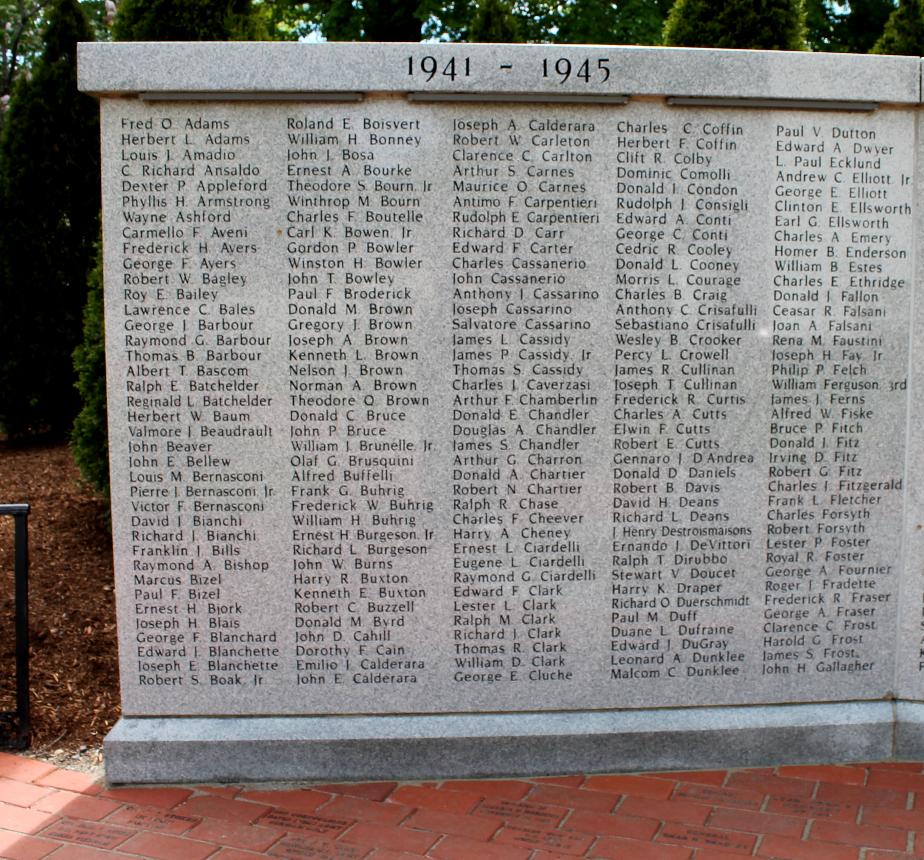 Milford NH - World War II Veterans Memorial